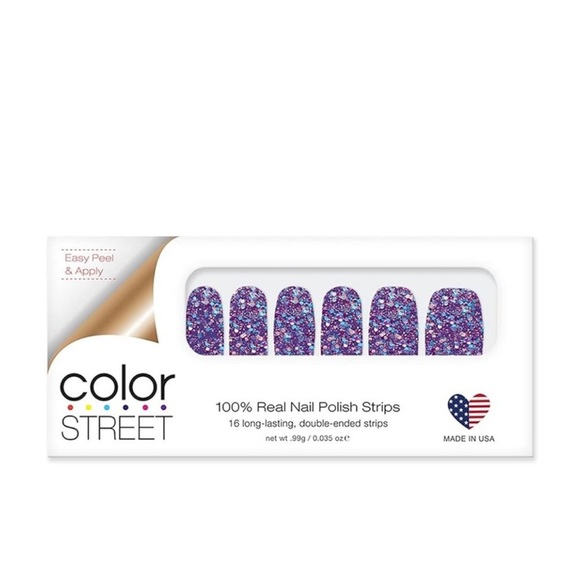 ColorStreet Manicure NailStrips MardiGras-Purple, Blue, SilverSparkles 2 for $18 - Picture 4 of 8